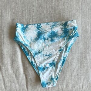 L*Space aqua tie dye bikini Bottom